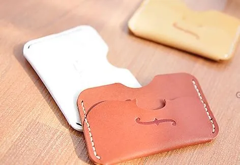 HANDMADE LEATHER CUTE Women Card Holder Pouch PERSONALIZED MONOGRAMMED GIFT CUSTOM Card Wallet Holder