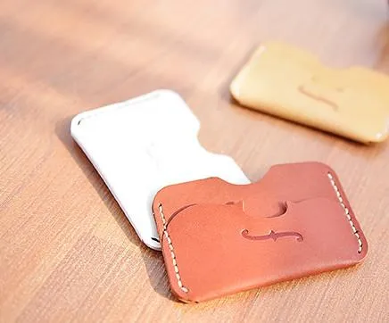 HANDMADE LEATHER CUTE Women Card Holder Pouch PERSONALIZED MONOGRAMMED GIFT CUSTOM Card Wallet Holder