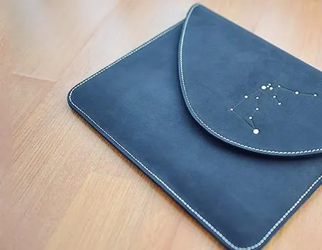 HANDMADE LEATHER CUTE Women Constellation ipad Air2 ipad mini2 Cover Case PERSONALIZED MONOGRAMMED GIFT CUSTOM Wallet