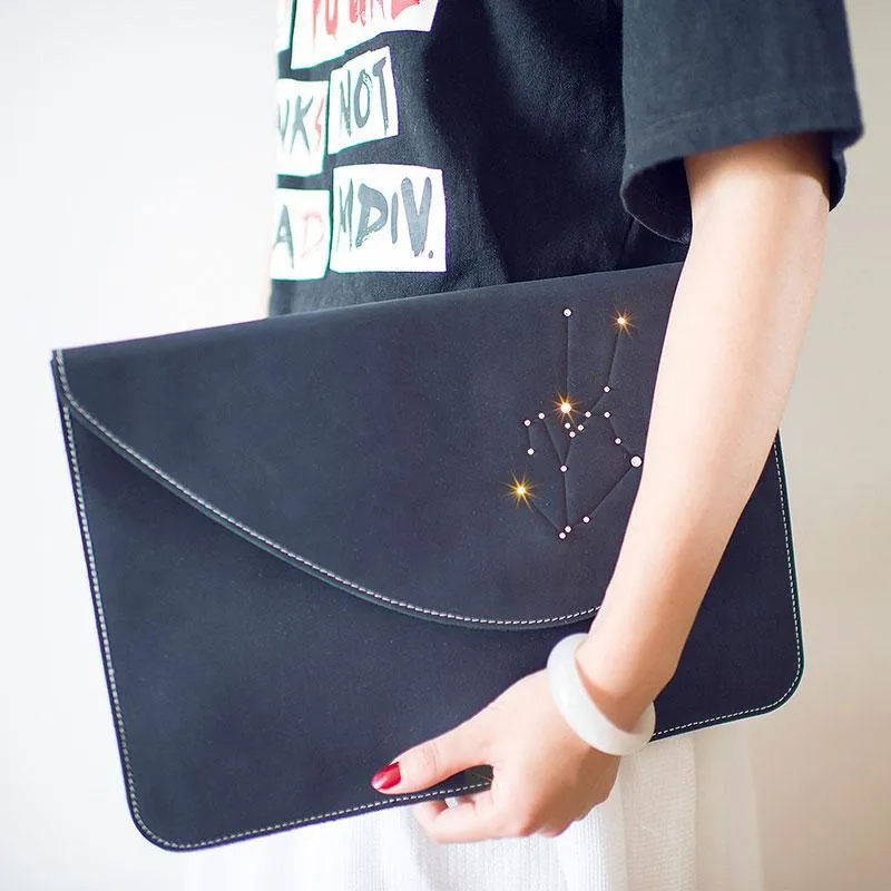 HANDMADE LEATHER CUTE Women Constellation ipad Air2 ipad mini2 Cover Case PERSONALIZED MONOGRAMMED GIFT CUSTOM Wallet