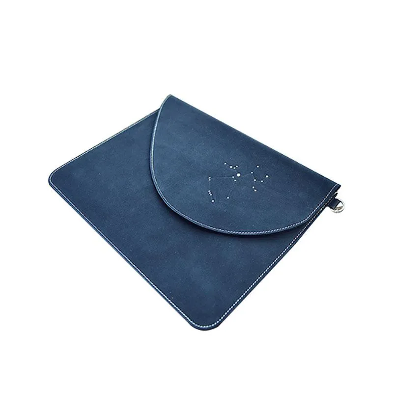 HANDMADE LEATHER CUTE Women Constellation Macbook Air 11inch 13inch Cover Case PERSONALIZED MONOGRAMMED GIFT CUSTOM Wallet