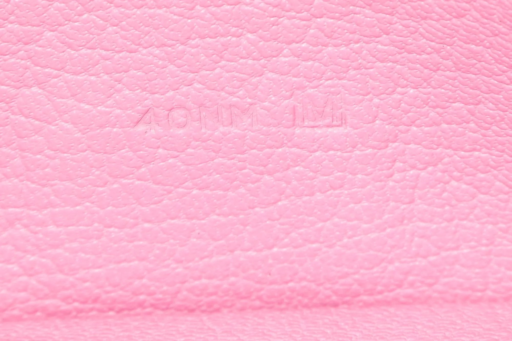 Hermes Bearn Wallet (Stamp M) Triple Fold Rose Sakura Chevre Leather, with Box