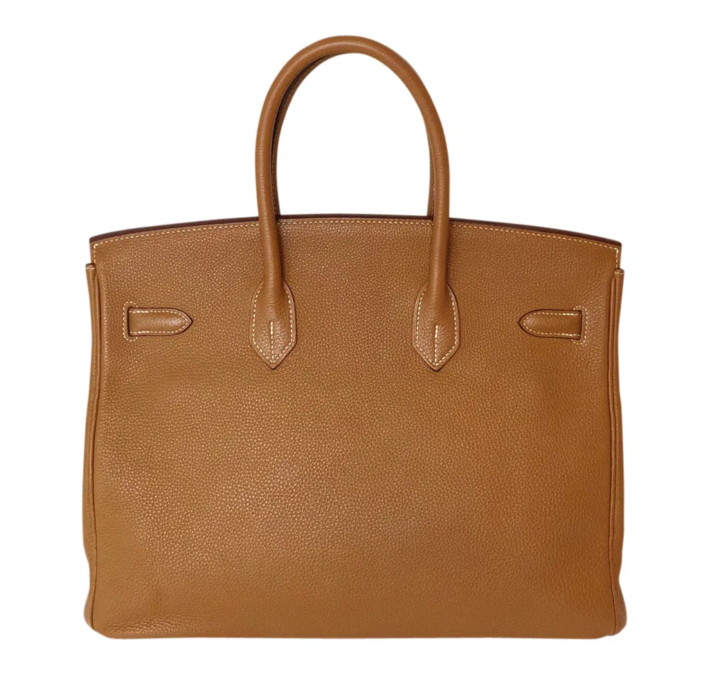Hermès Birkin 35 Bag Gold Togo PHW