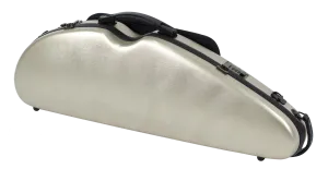 HQ Polycarbon Violin Case HalfMoon 4/4 - Brushed Champagne