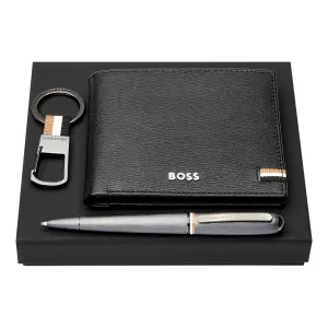 HUGO BOSS HPBKW341D - Set HUGO BOSS (ballpoint pen, key ring & wallet)