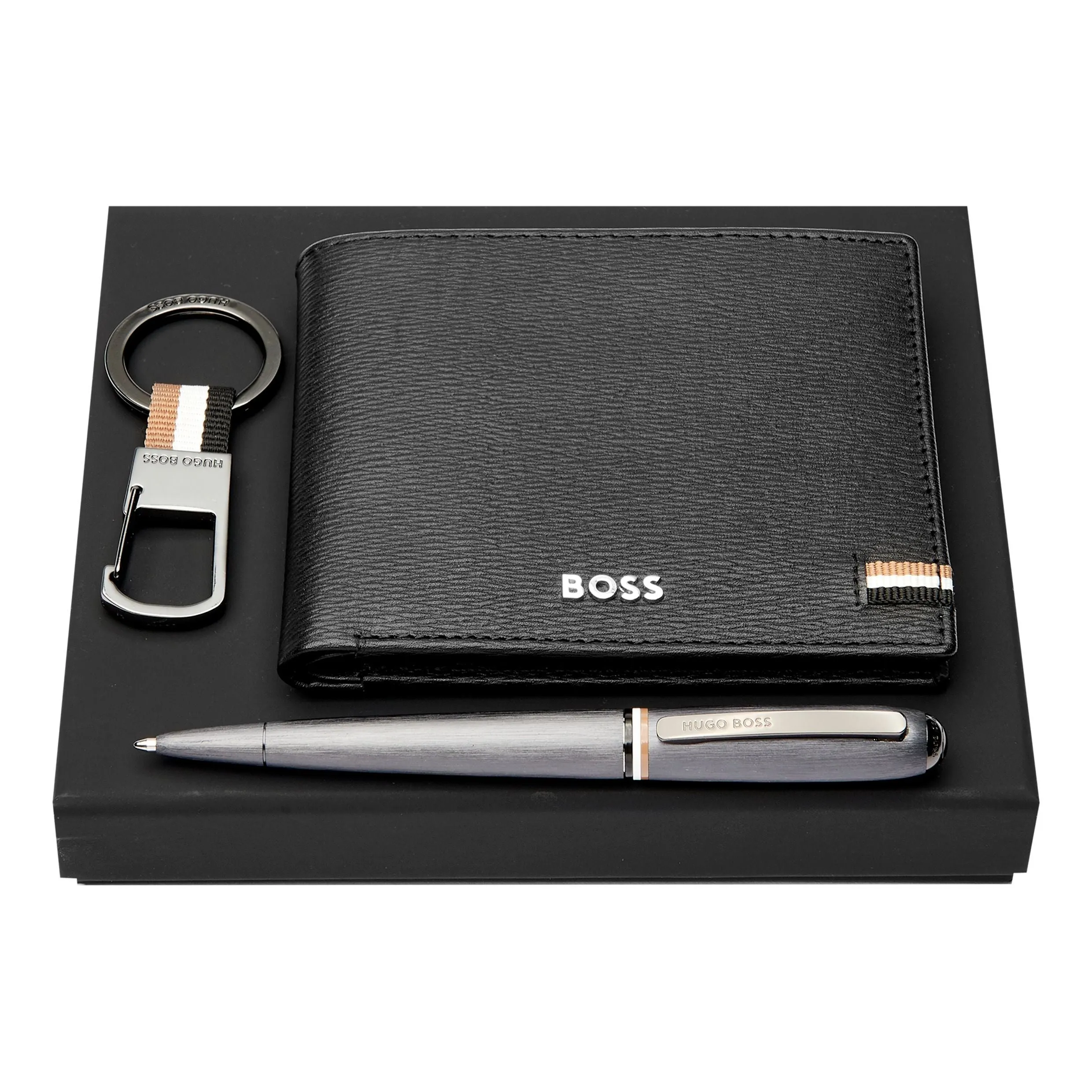 HUGO BOSS HPBKW341D - Set HUGO BOSS (ballpoint pen, key ring & wallet)