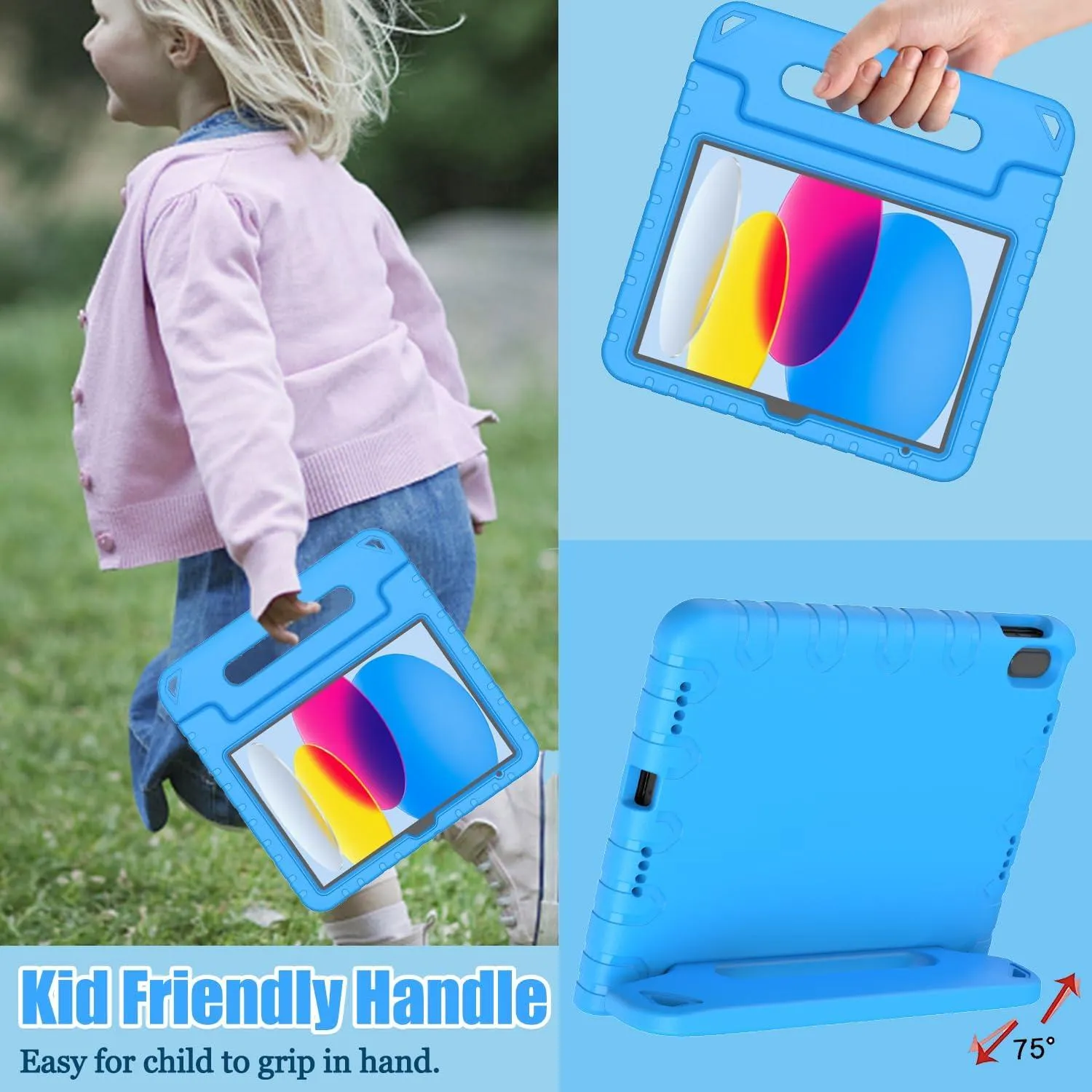 iPad 10.2 7/8/9 Gen Handle Case