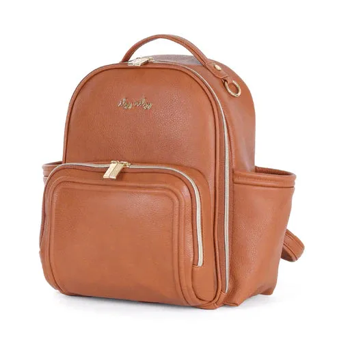 Itzy Ritzy - Itzy Mini Plus Diaper Bag Backpack - Cognac