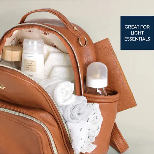 Itzy Ritzy - Itzy Mini Plus Diaper Bag Backpack - Cognac