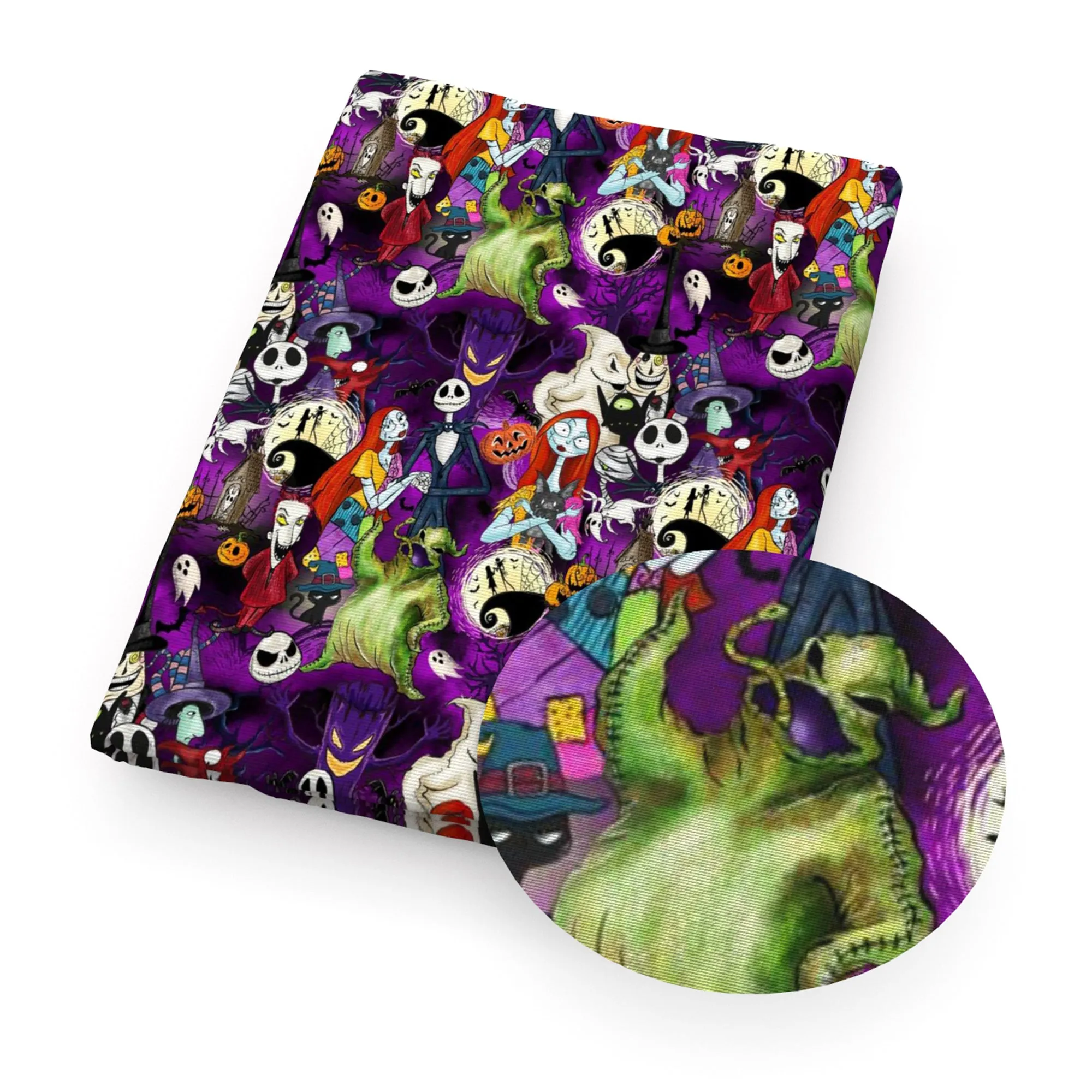 jack skellington a nightmare before christmassally halloween skull ghost skeleton bones pumpkin bat fabric