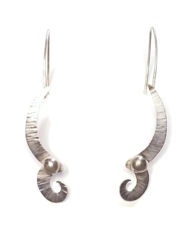 JG Signature Growing Vine Dangle Earrings with Fine Silver Granulation