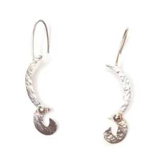 JG Signature Growing Vine Dangle Earrings with Fine Silver Granulation