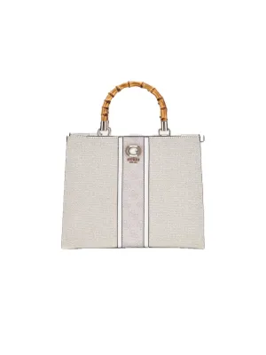 Kerima Bamboo 2 Cmprtmnt Tote - Natural Dove Logo