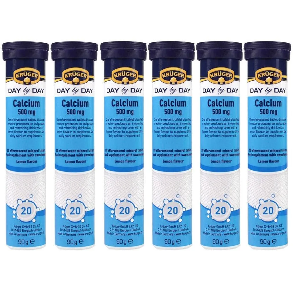 Kruger Calcium Effervescent Tablets- PACK OF 6