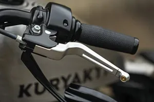 Kuryakyn 6668 Motorcycle Handlebar Accessory: Clutch and Brake Trigger Levers for 2014-19 Harley-Davidson XL Motorcycles, Silver, 1 Pair