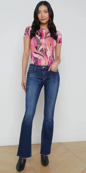 L'AGENCE Ressi Crew Buckle Tee