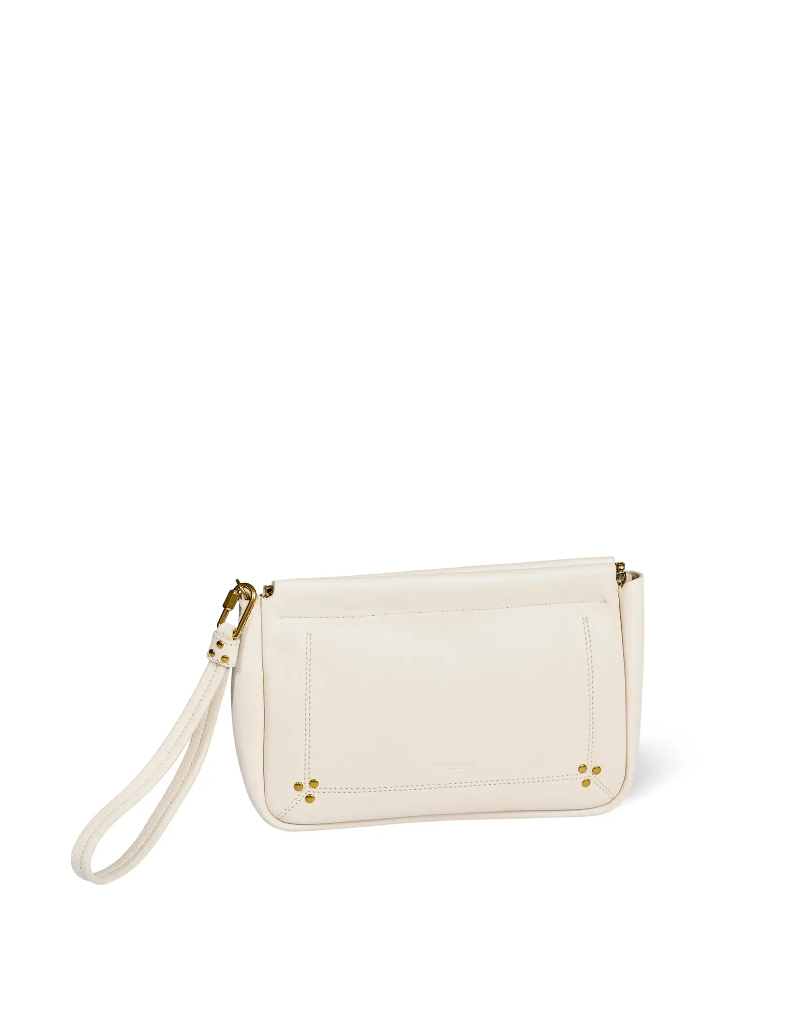 Large Clap Clutch in Creme