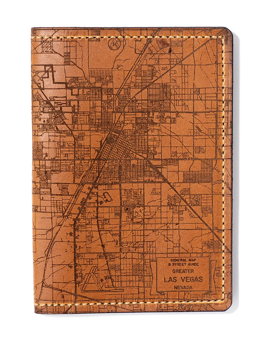 Las Vegas Map Passport Wallet