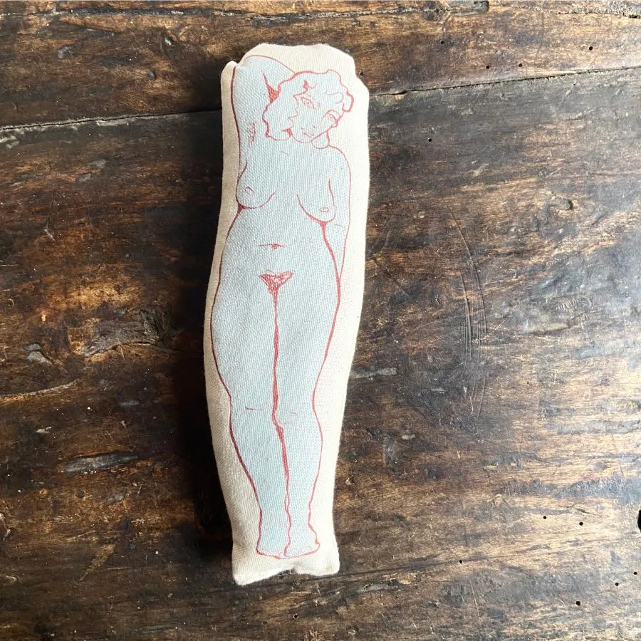 Lavender Bag Woman- Relax in the Nude