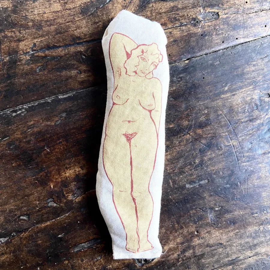 Lavender Bag Woman- Relax in the Nude