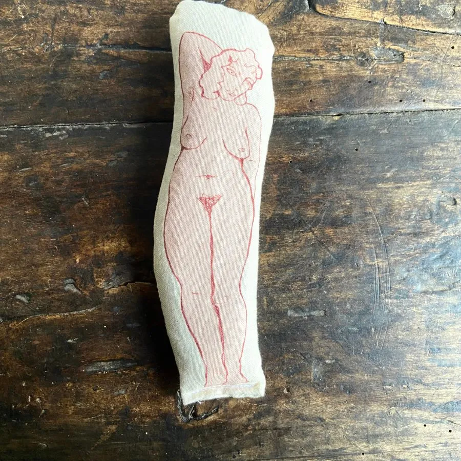 Lavender Bag Woman- Relax in the Nude