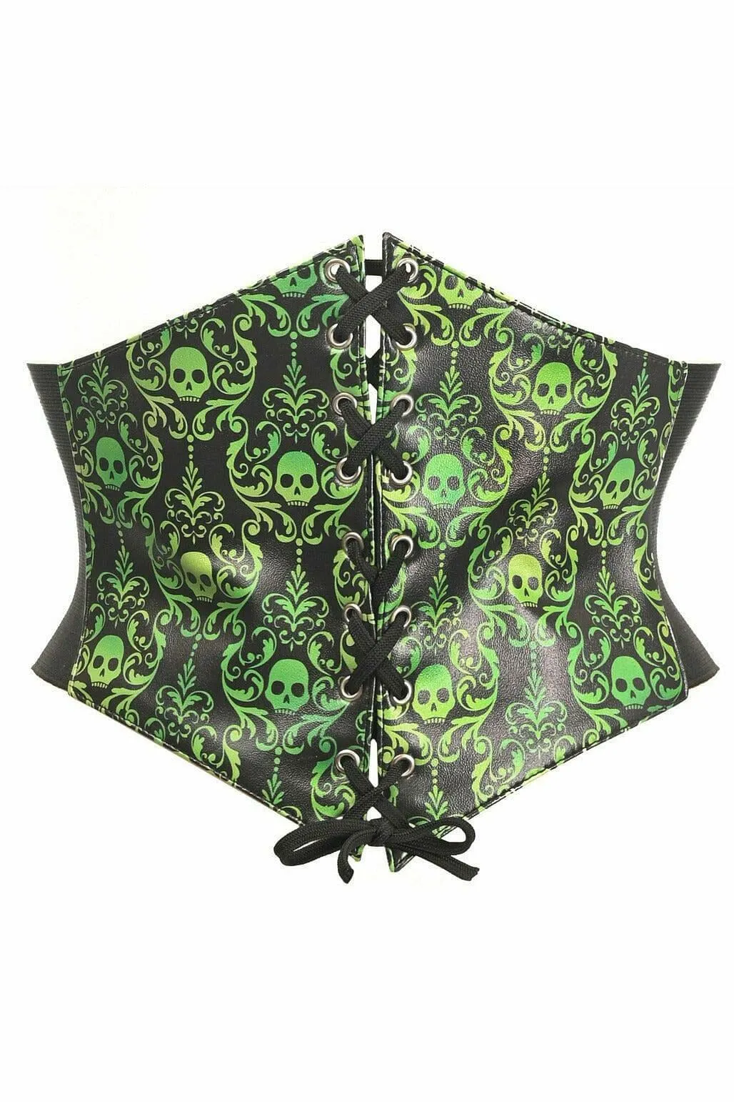 Lavish Green Gothic Lace-Up Corset Belt Cincher