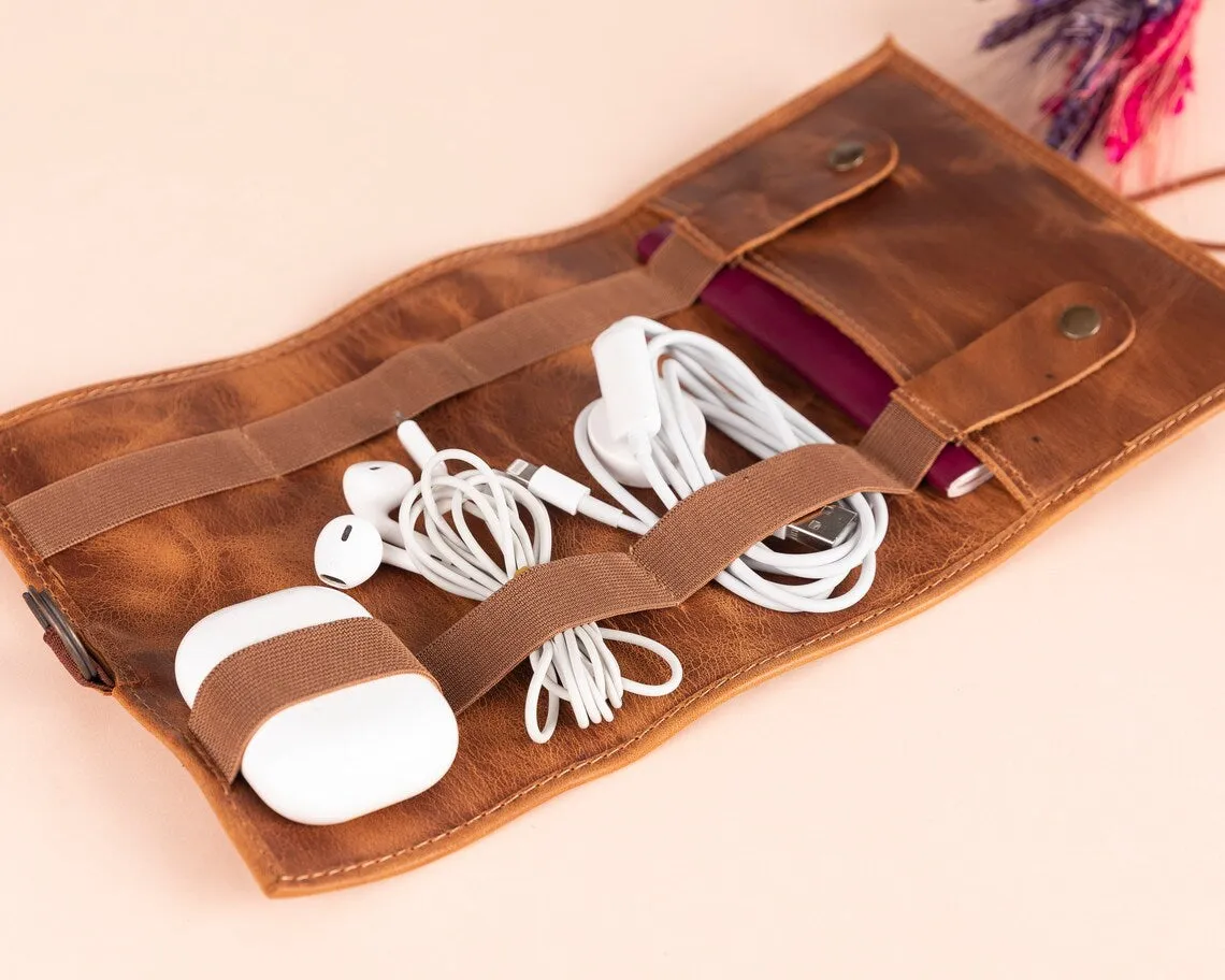 Leather Organizer Bag