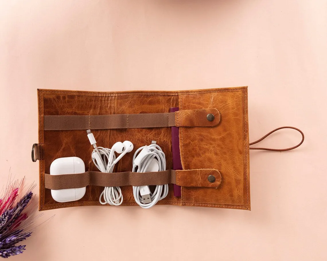 Leather Organizer Bag