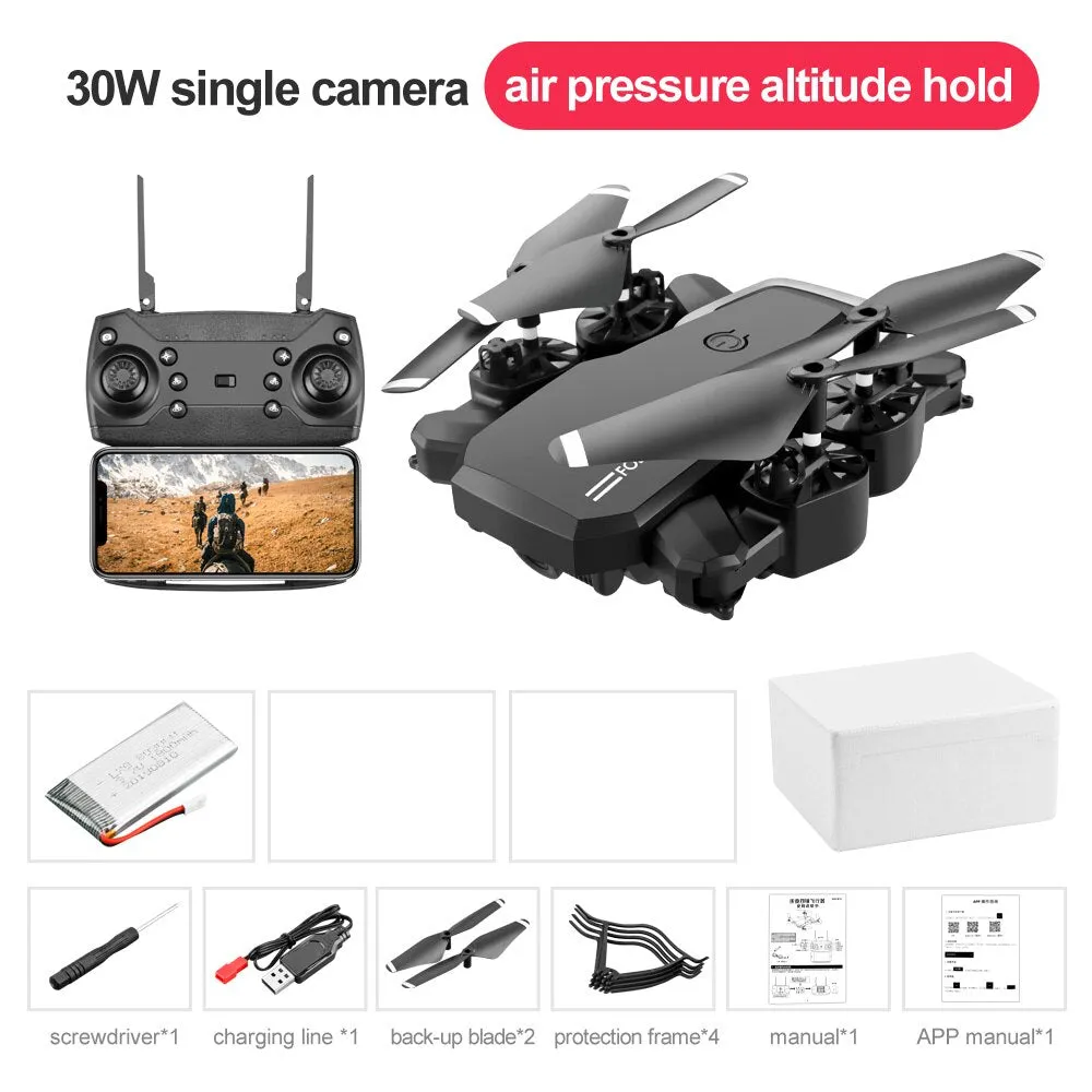 Long Flying 4K HD Aerial RC Quadcopter Unmanned Drone