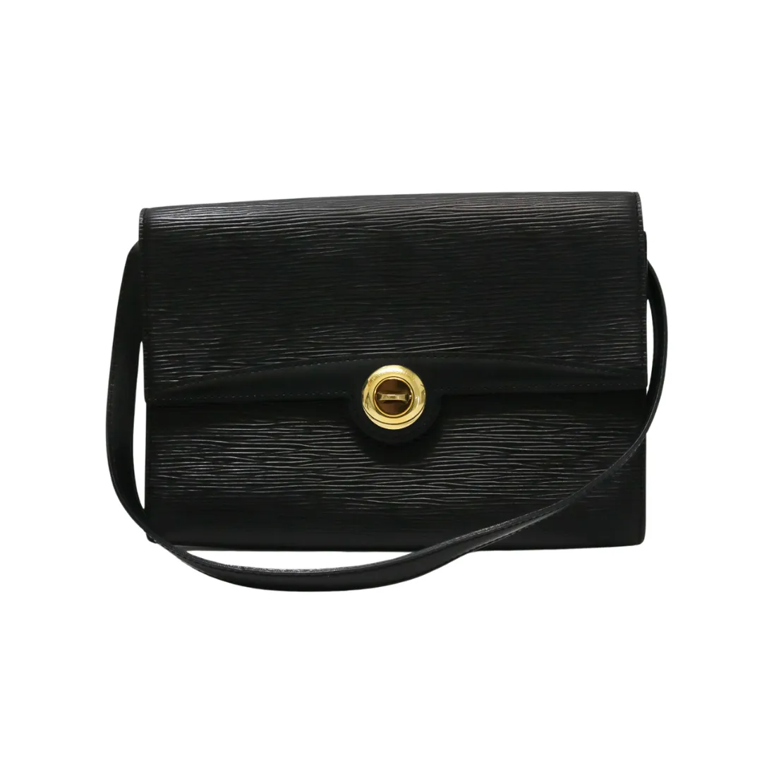 LOUIS VUITTON BLACK EPI ARCHE POCHETTE