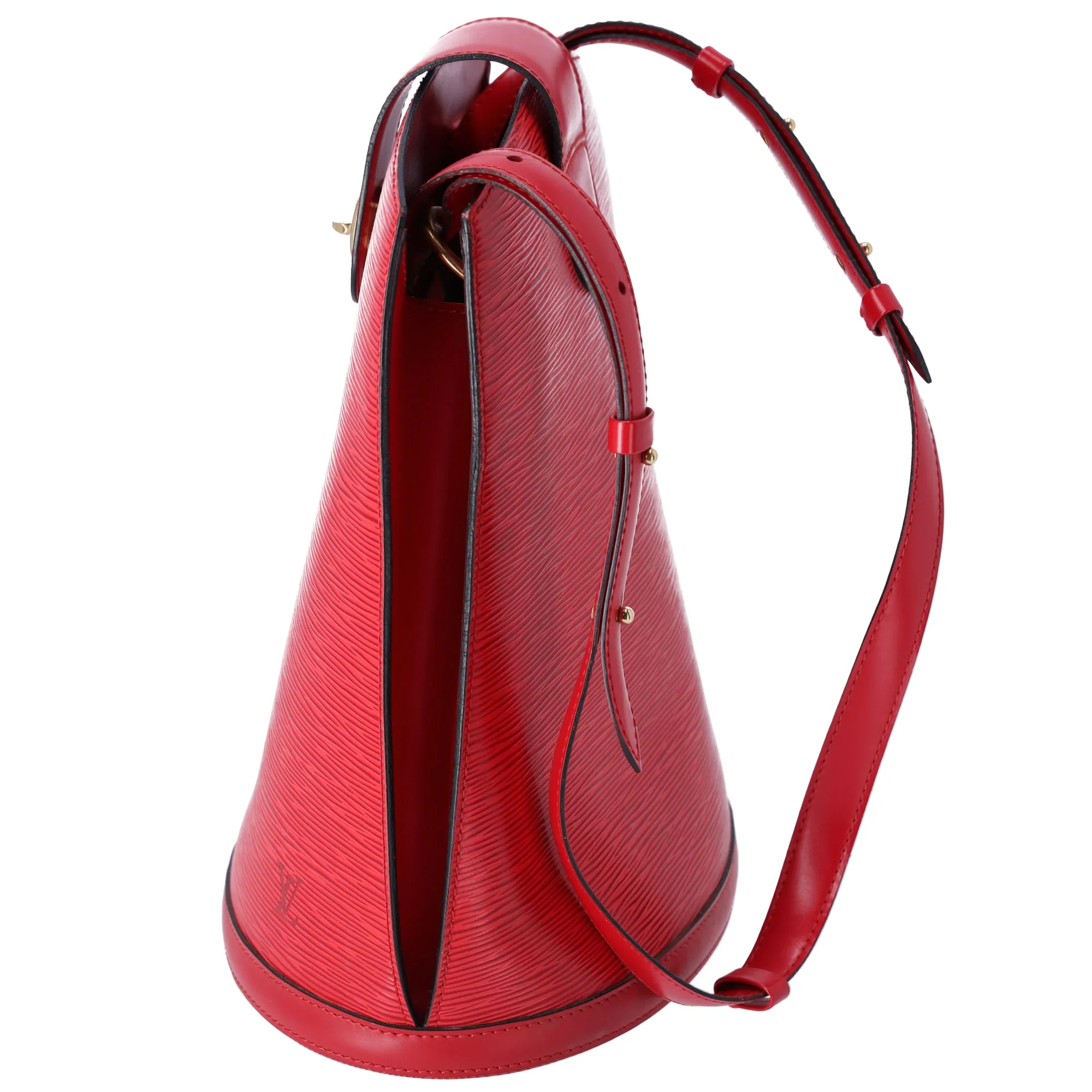 Louis Vuitton Cluny Epi Shoulder Bag M52257 Castilian Red Leather