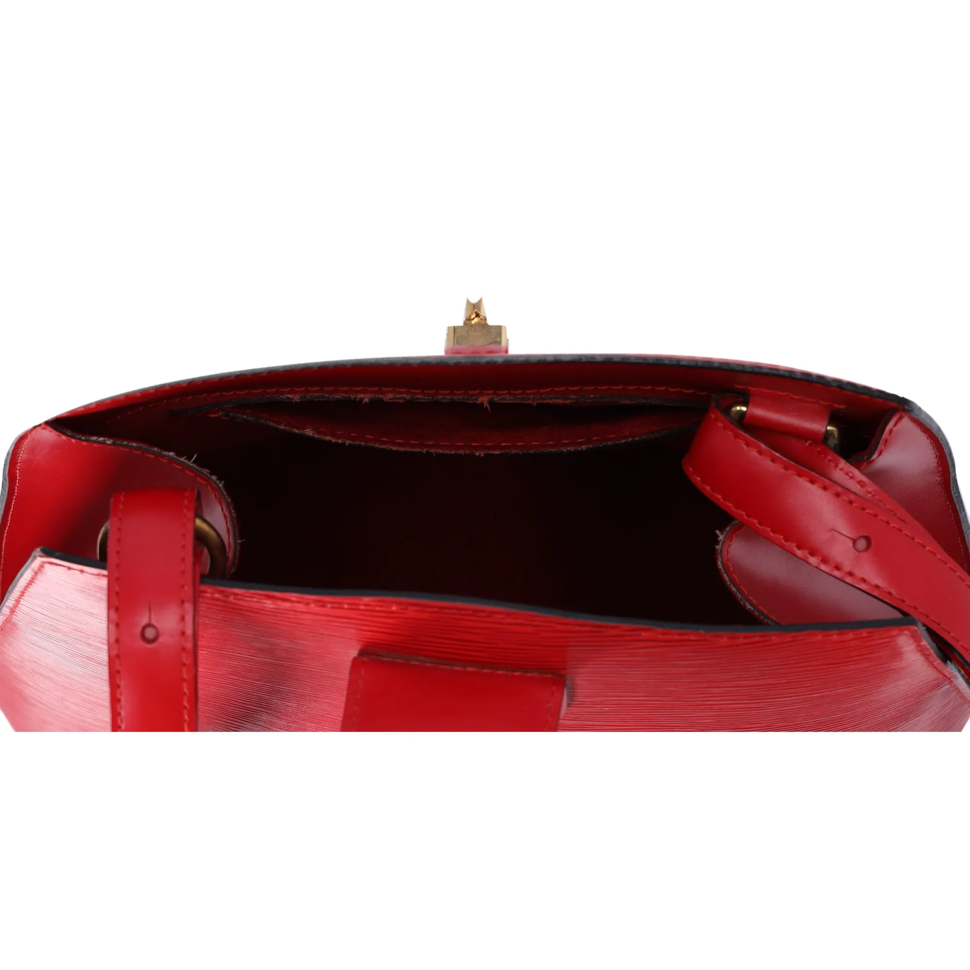 Louis Vuitton Cluny Epi Shoulder Bag M52257 Castilian Red Leather