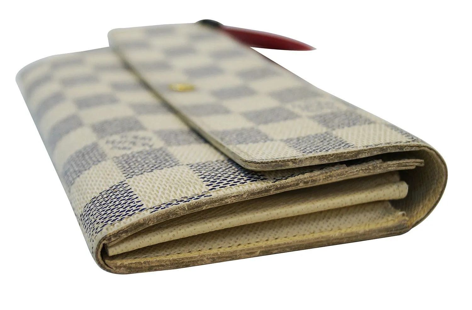 LOUIS VUITTON Damier Azur Portefeiulle Sarah Long Bifold Wallet