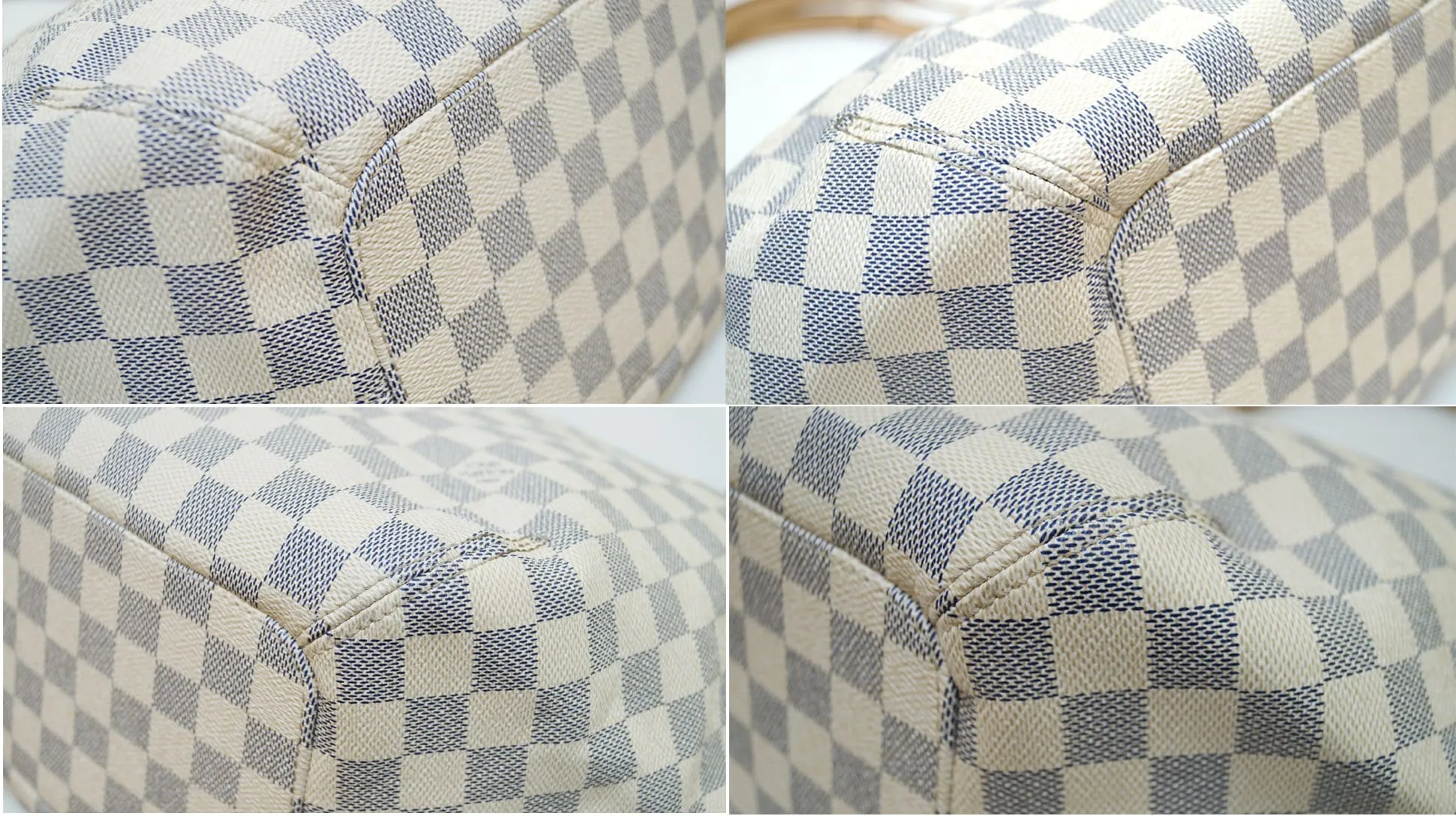 LOUIS VUITTON Damier Azur Salina GM Shoulder Bag