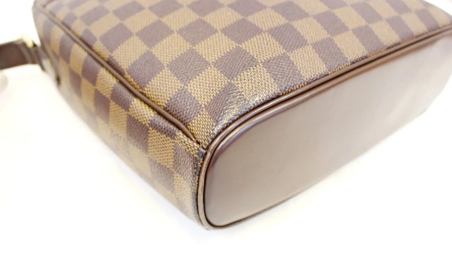 LOUIS VUITTON Damier Ebene Ipanema GM Brown Crossbody Bag