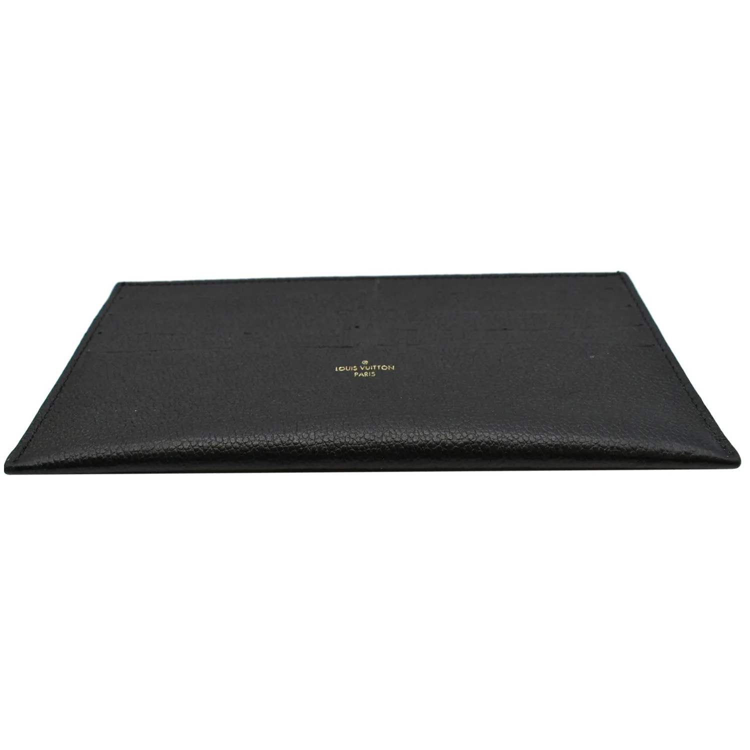 LOUIS VUITTON Felicie Insert Leather Wallet Black