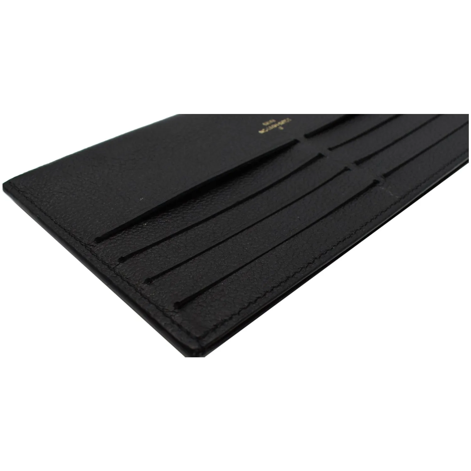 LOUIS VUITTON Felicie Insert Leather Wallet Black