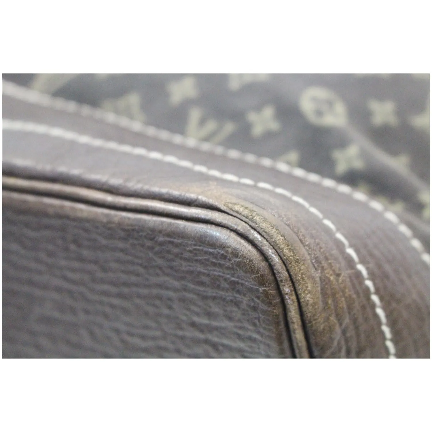LOUIS VUITTON Large Noe Monogram Mini Lin Shoulder Bag Black