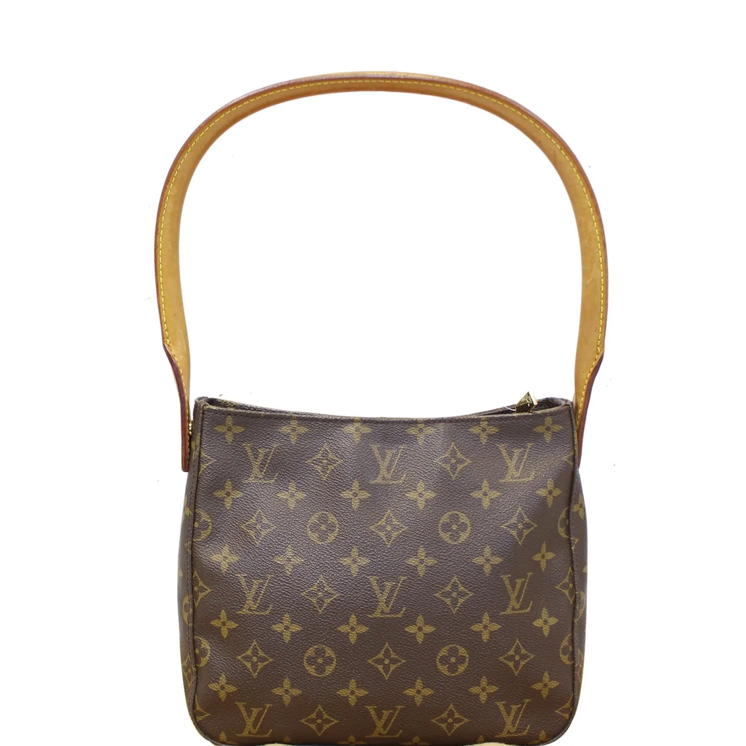 LOUIS VUITTON Looping MM Monogram Canvas Shoulder Bag Brown