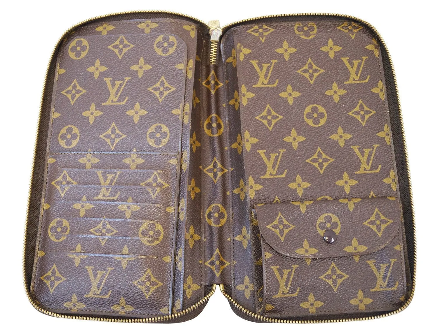 LOUIS VUITTON Monogram Escovedo Travel Case Long Wallet