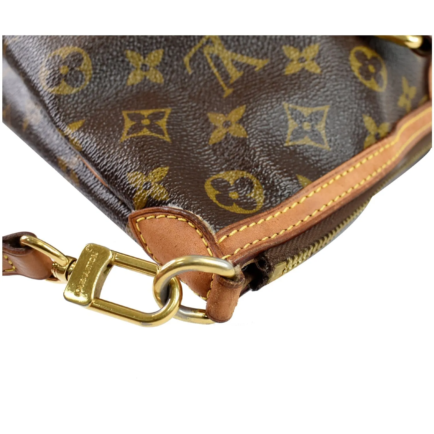 LOUIS VUITTON Palermo PM Monogram Canvas Shoulder Bag Brown