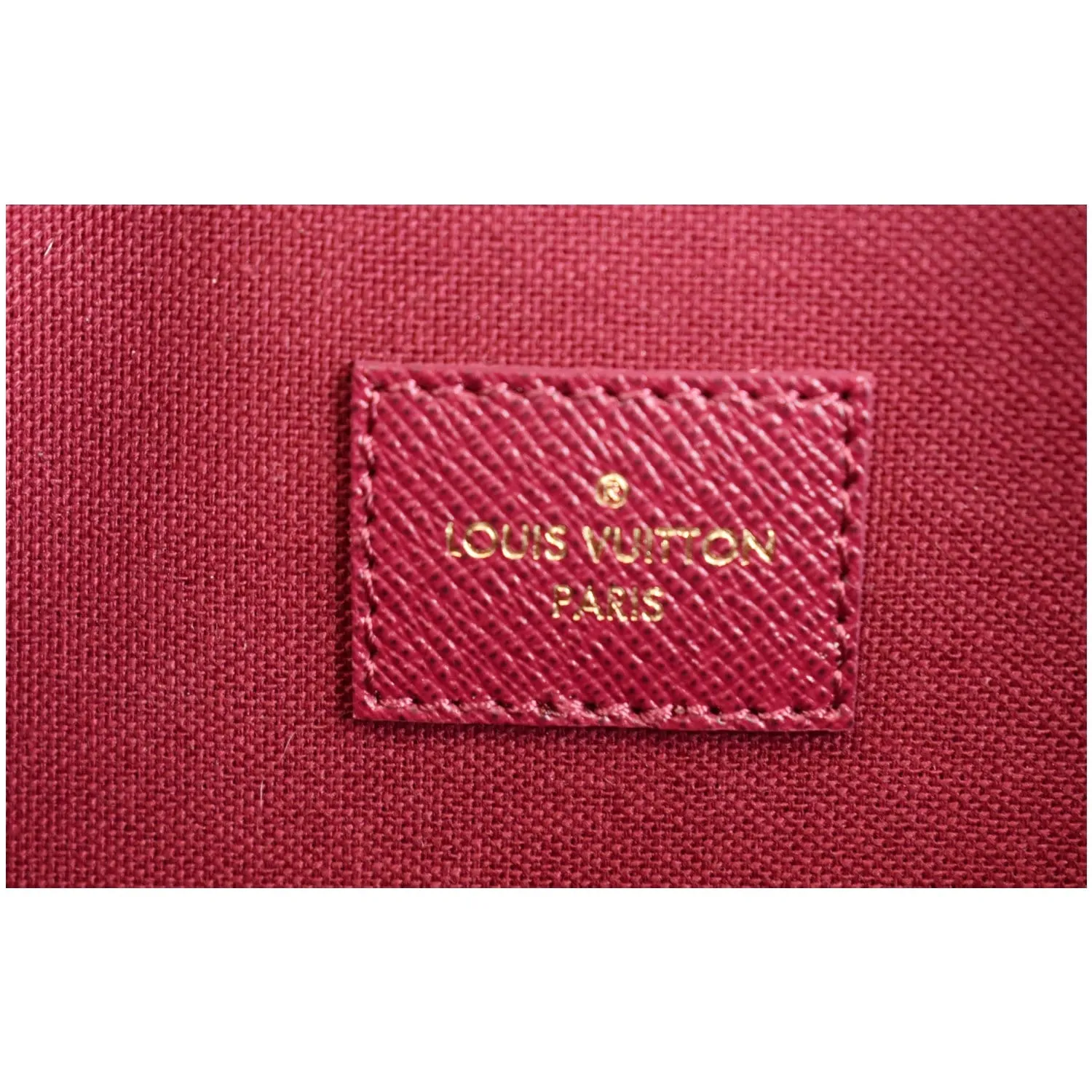 LOUIS VUITTON Pochette Felicie Monogram Canvas Crossbody Bag Brown
