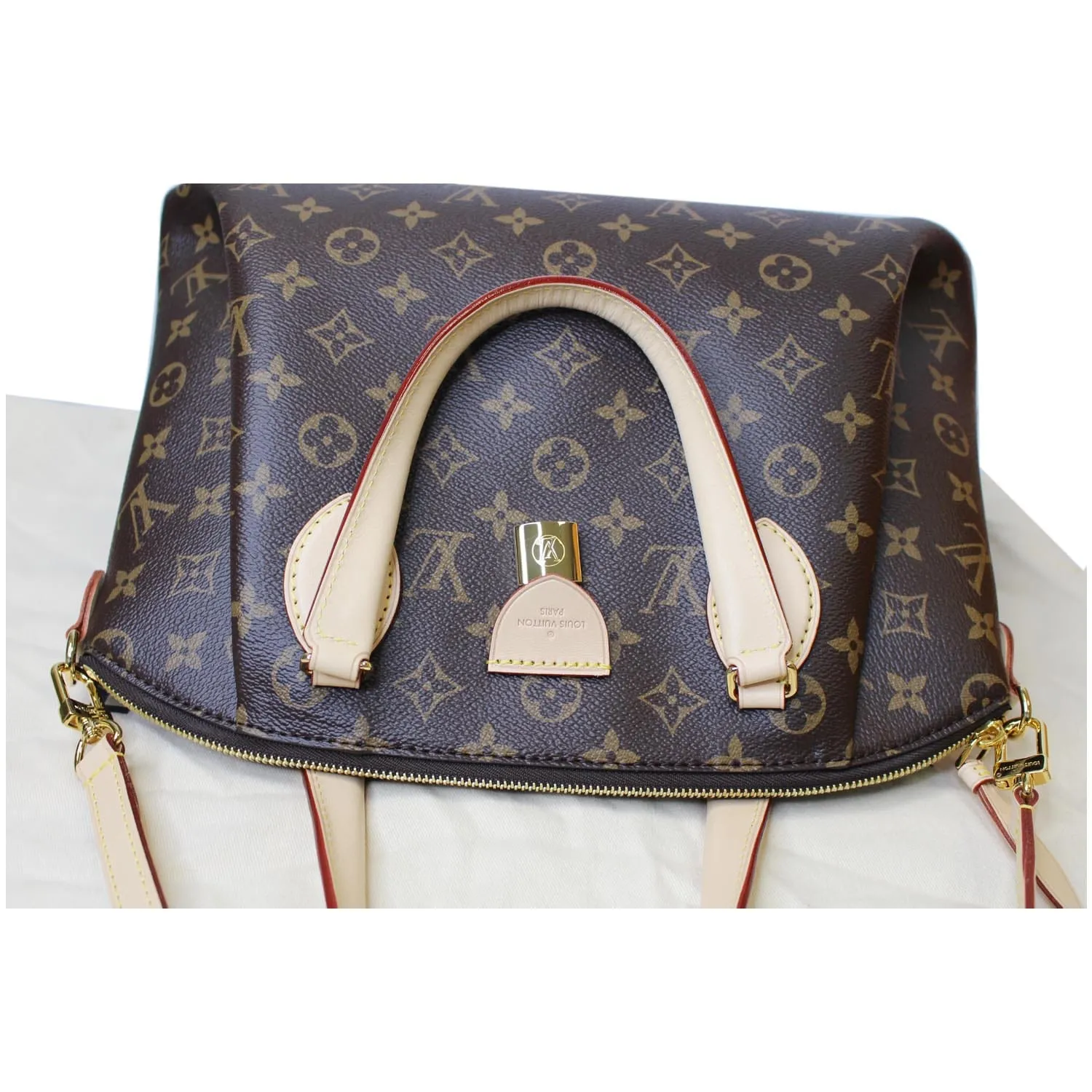 LOUIS VUITTON Rivoli MM Monogram Canvas 2WAY Shoulder Bag Brown