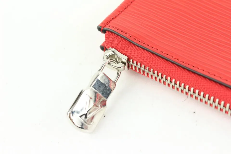 Louis Vuitton Supreme Red Epi Leather Pochette Jour GM Clutch Bag 600lvs615