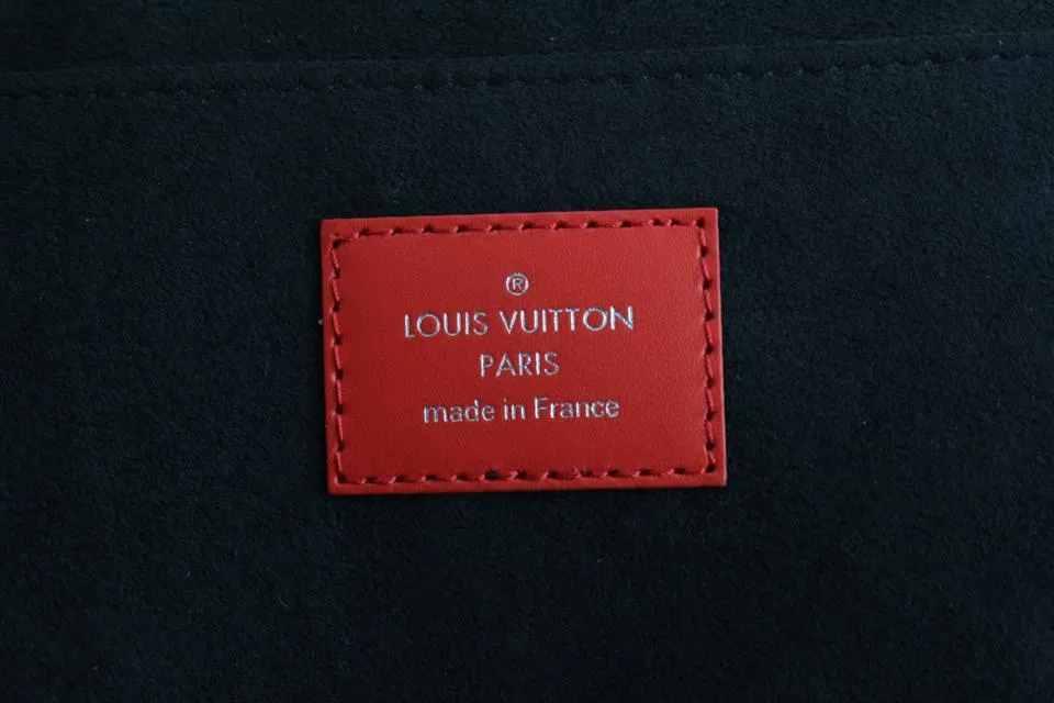 Louis Vuitton Supreme Red Epi Leather Pochette Jour GM Clutch Bag 600lvs615