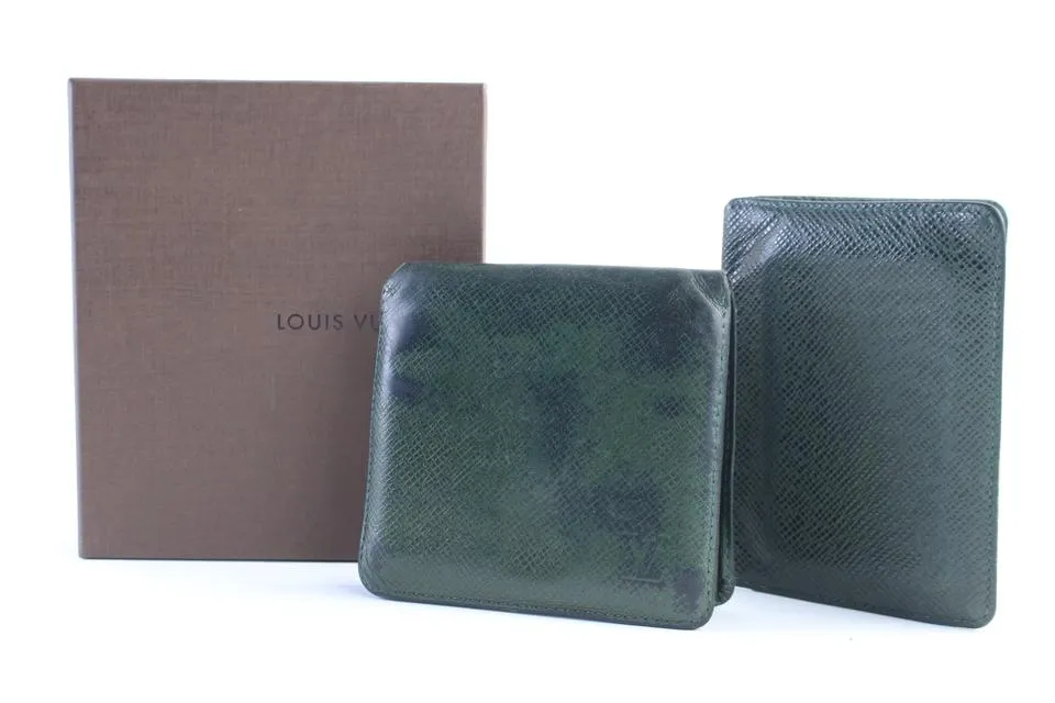 Louis Vuitton Taiga Wallet and Card Case Set 226904