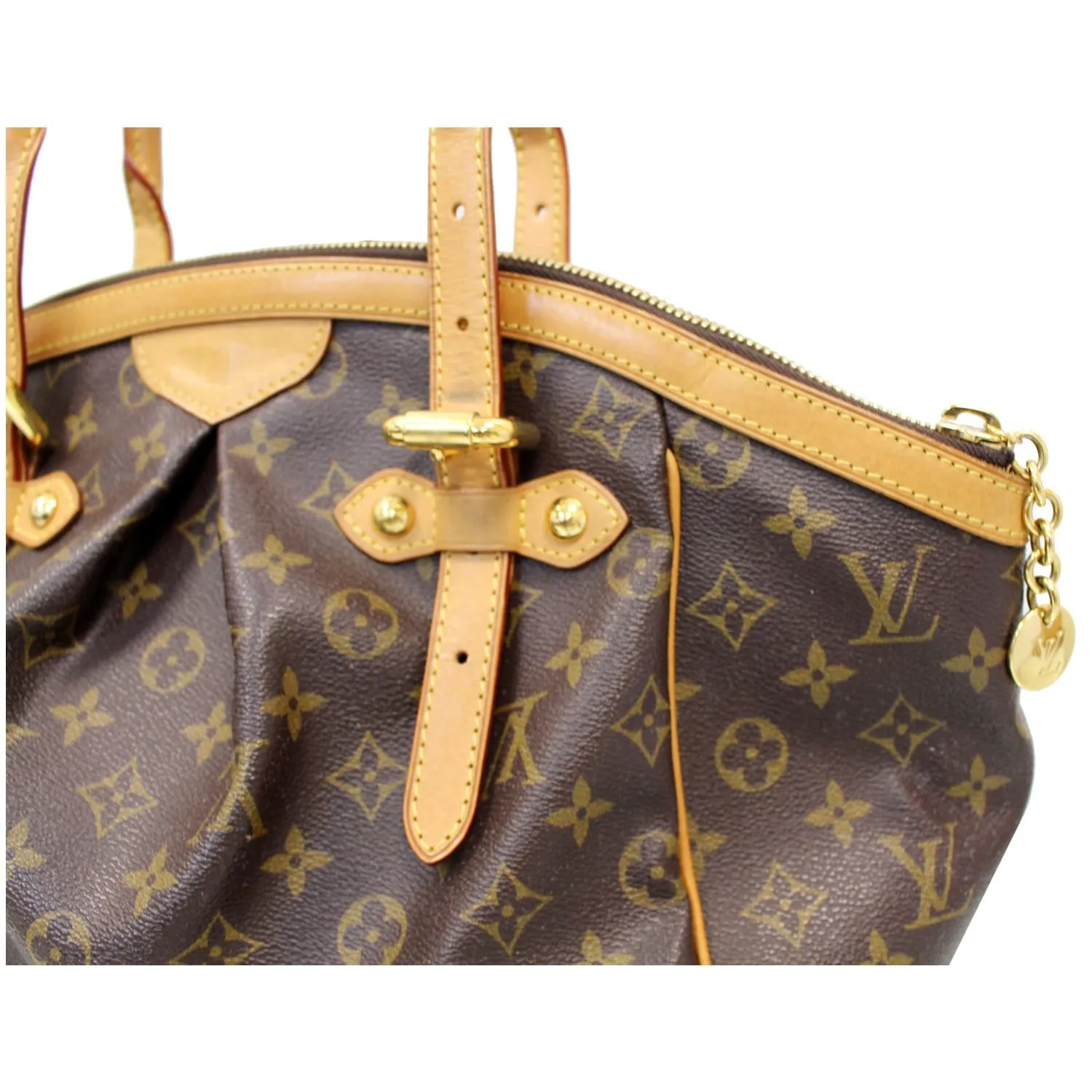 LOUIS VUITTON Tivoli GM Monogram Canvas Shoulder Bag Brown