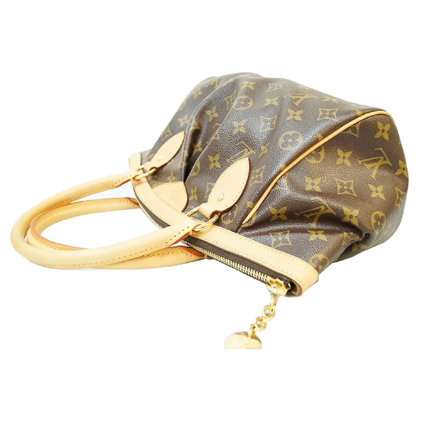 LOUIS VUITTON Tivoli PM Monogram Canvas Shoulder Bag Brown