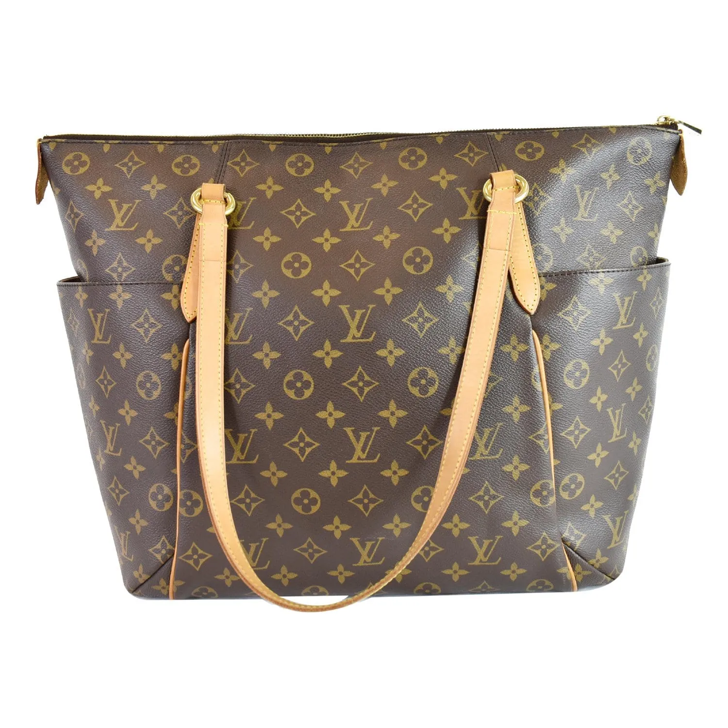 LOUIS VUITTON Totally GM Monogram Canvas Tote Shoulder Bag Brown
