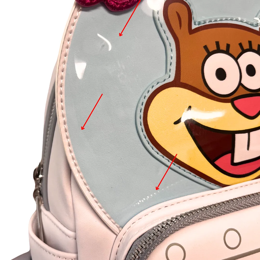 Loungefly Nickelodeon Spongebob Sandy Cheeks Cosplay Mini Backpack DEFECTIVE #188
